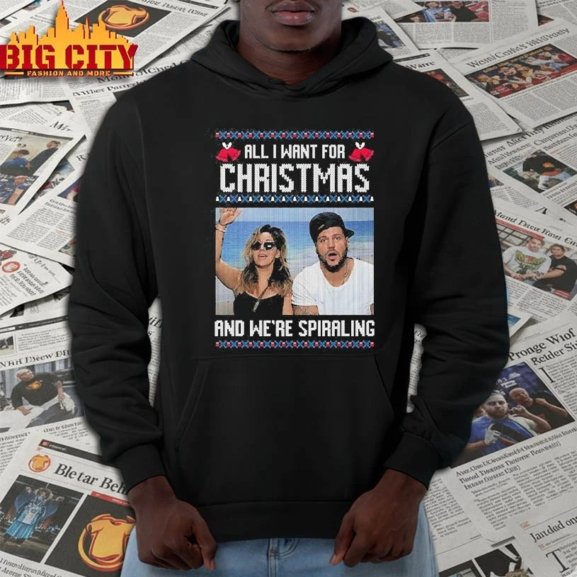 All I Want For Christmas And We’re Spiraling Jersey Shore shirt