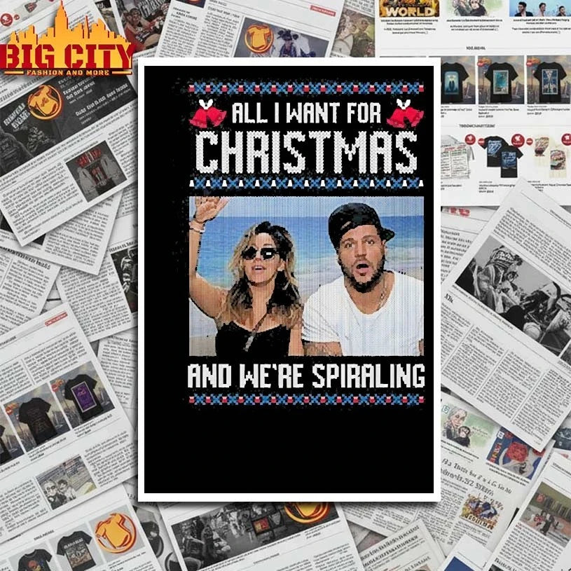 All I Want For Christmas And We’re Spiraling Jersey Shore shirt