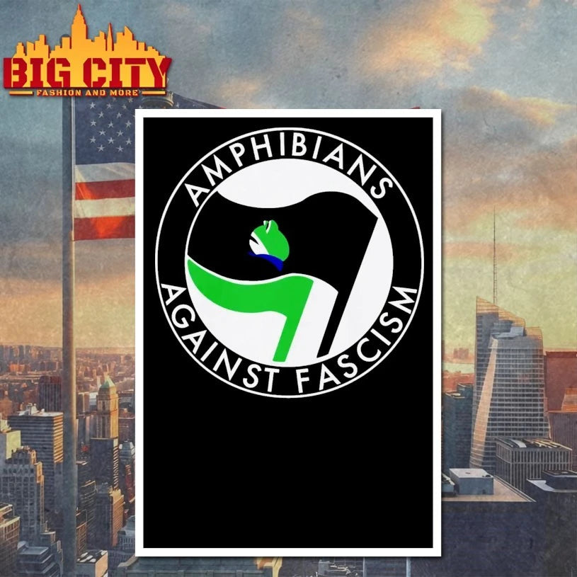 Antifa Amphibians Against Fascism Frog Shirt