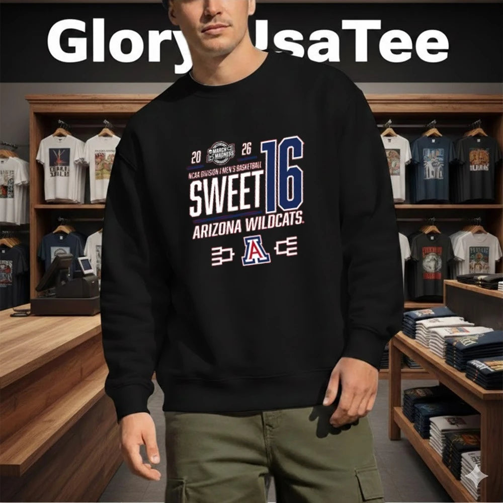Arizona Wildcats 2026 NCAA March Madness Sweet 16 Bound Shirt