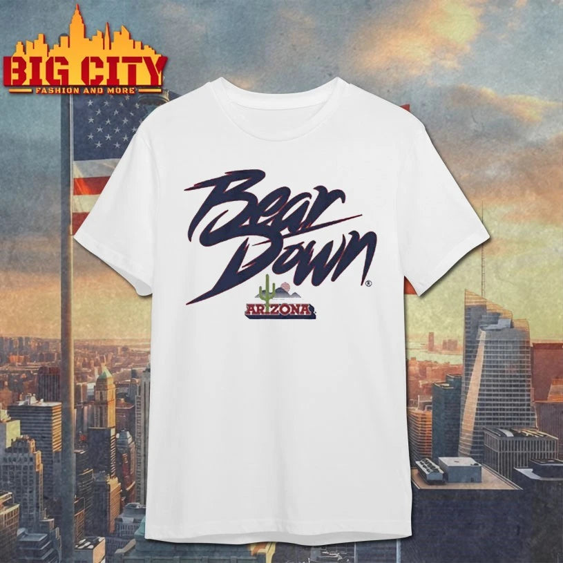 Arizona Wildcats Bear Down Cactus Logo Shirt