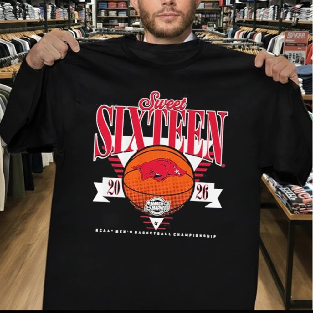 Arkansas Razorbacks MBB 2026 Sweet Sixteen Shirt