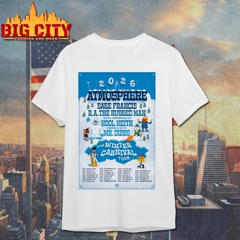 Atmosphere The Winter Carnival Tour 2026 Poster shirts