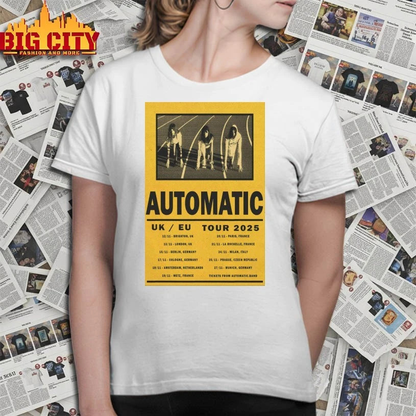 Awesome Automatic UK EU Tour 2025 Poster Shirts