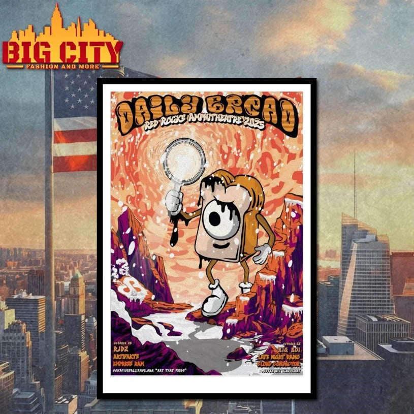Best Daily Bread Red Rocks Shows On Oct 25-26 2025 Poster shirt