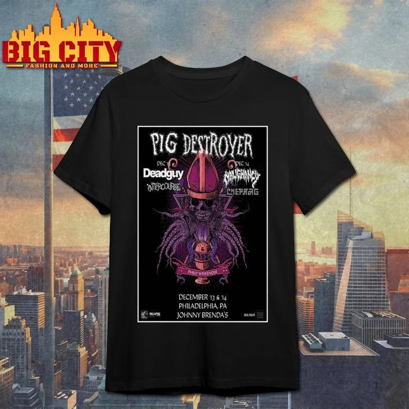Best Pig Destroyer Johnny Brenda’s Philadelphia Dec 13-14 2025 Poster shirt