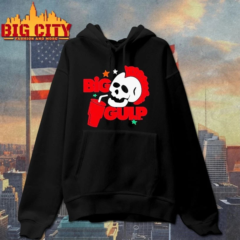 Big Gulp Mohawk Skull Shirt