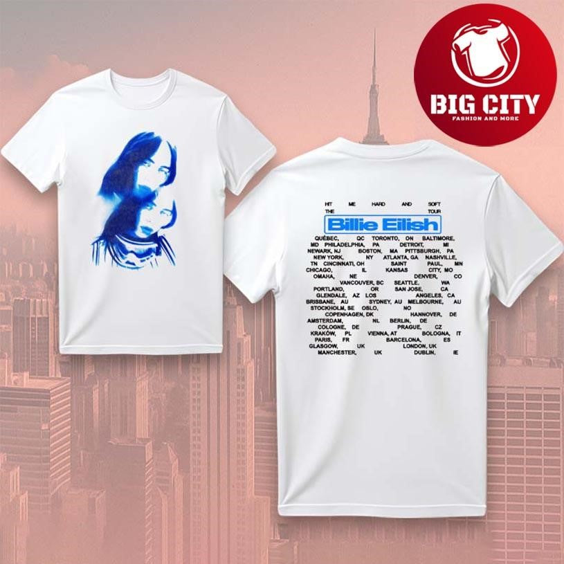Billie Eilish HMHAS Tour 2025 New Two Sided Shirt