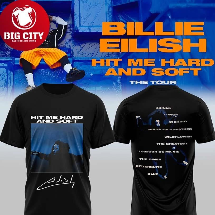 Billie Eilish Hit Me Hard and Soft Tour 2025 New Two Sided Shirt