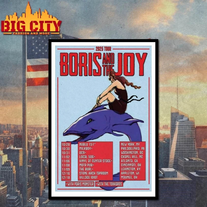 Boris And The Joy 2025 Tour Poster Shirt