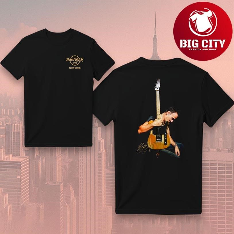 Bruce Springsteen Hard Rock 2025 New Two Sided Shirt
