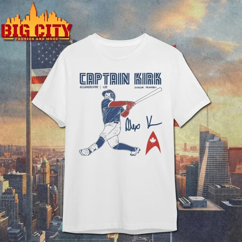 Captain Kirk Alejandro Kirk 30 Toronto Blue Jays signature shirts