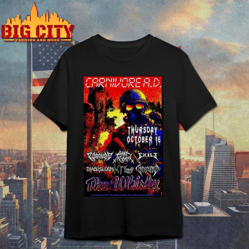 Carnivore A.D Fall Tour 2025 Whisky A Go Go Poster Shirt