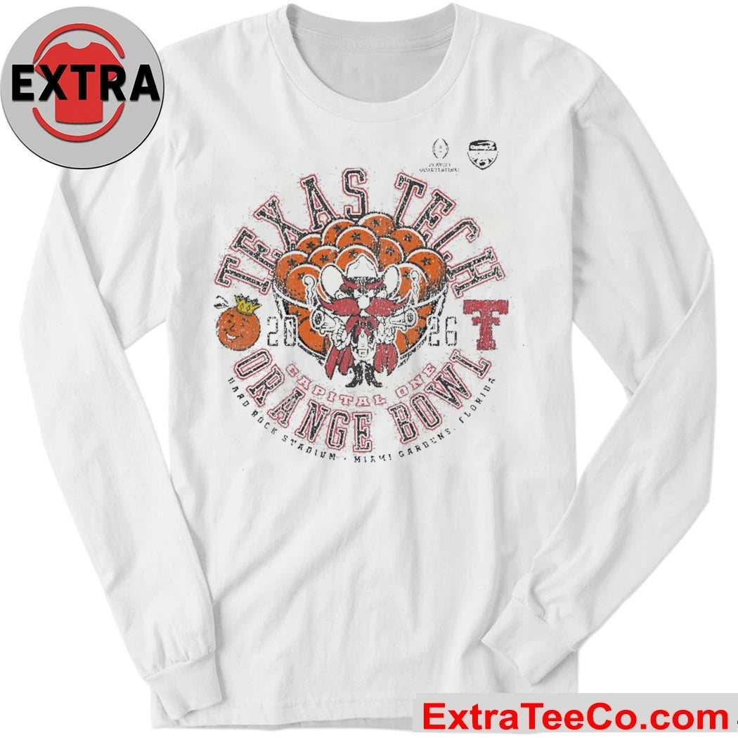 Celebrating the Texas Tech Red Raiders’ quarterfinal playoff game in the Capital One Orange Bowl 2026 college football tournament Shirt