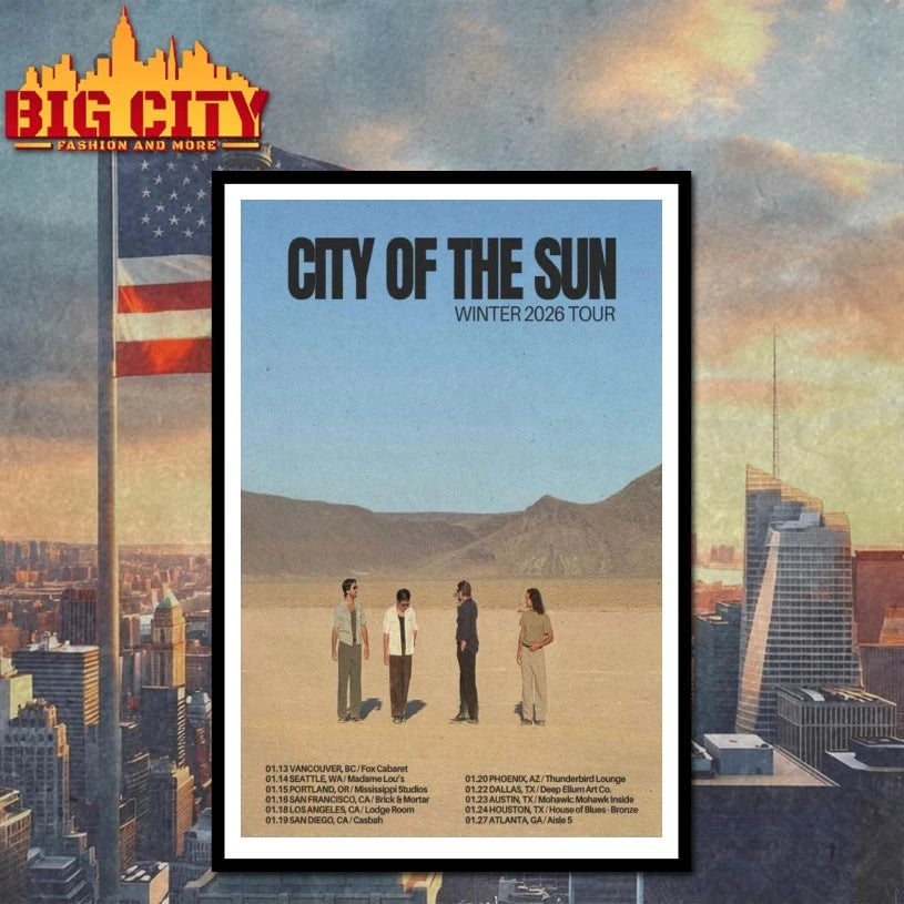 City Of The Sun Winter 2026 Tour Poster Shirt