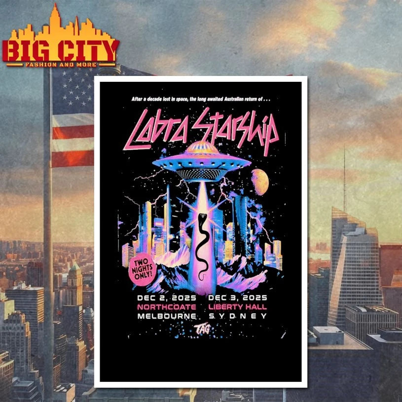 Cobra Starship Northcote Theatre in Northcote Melbourne Dec 2 2025 Poster Shirt