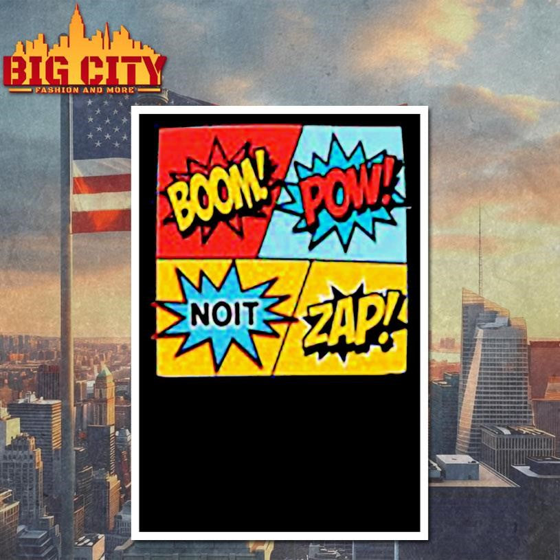 Comic Book Onomatopoeia BOOM POW ZAP Shirt