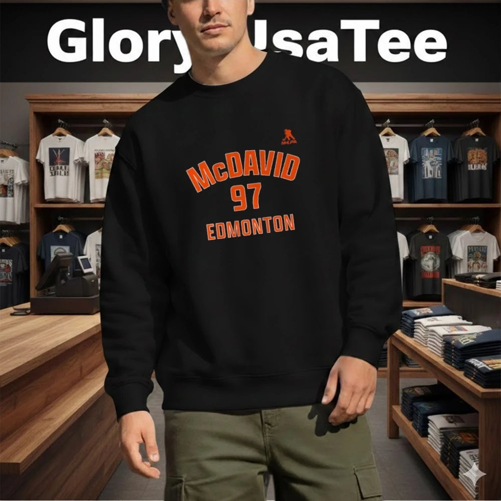 Connor McDavid Edmonton Name &amp; Number Youth T-Shirt