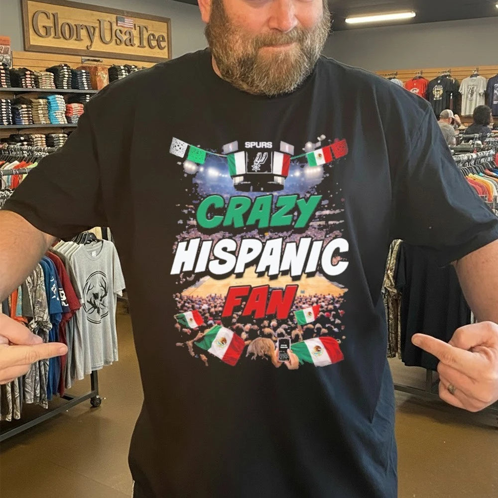 Crazy Hispanic Fan Graphic Shirt