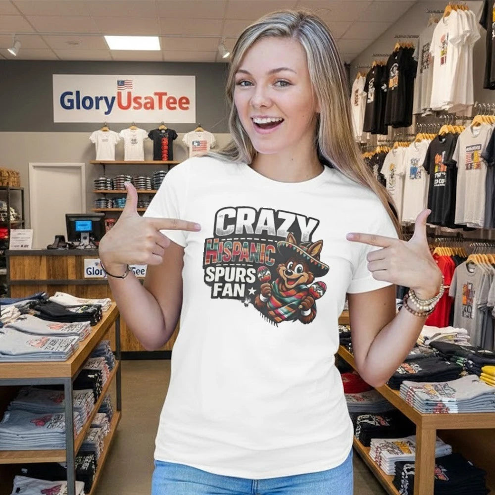 Crazy Hispanic Spurss Fan Shirt