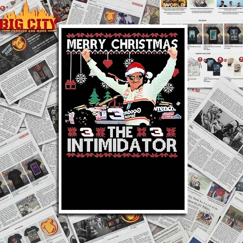 Dale Earnhardt Merry Christmas The Intimidator shirt