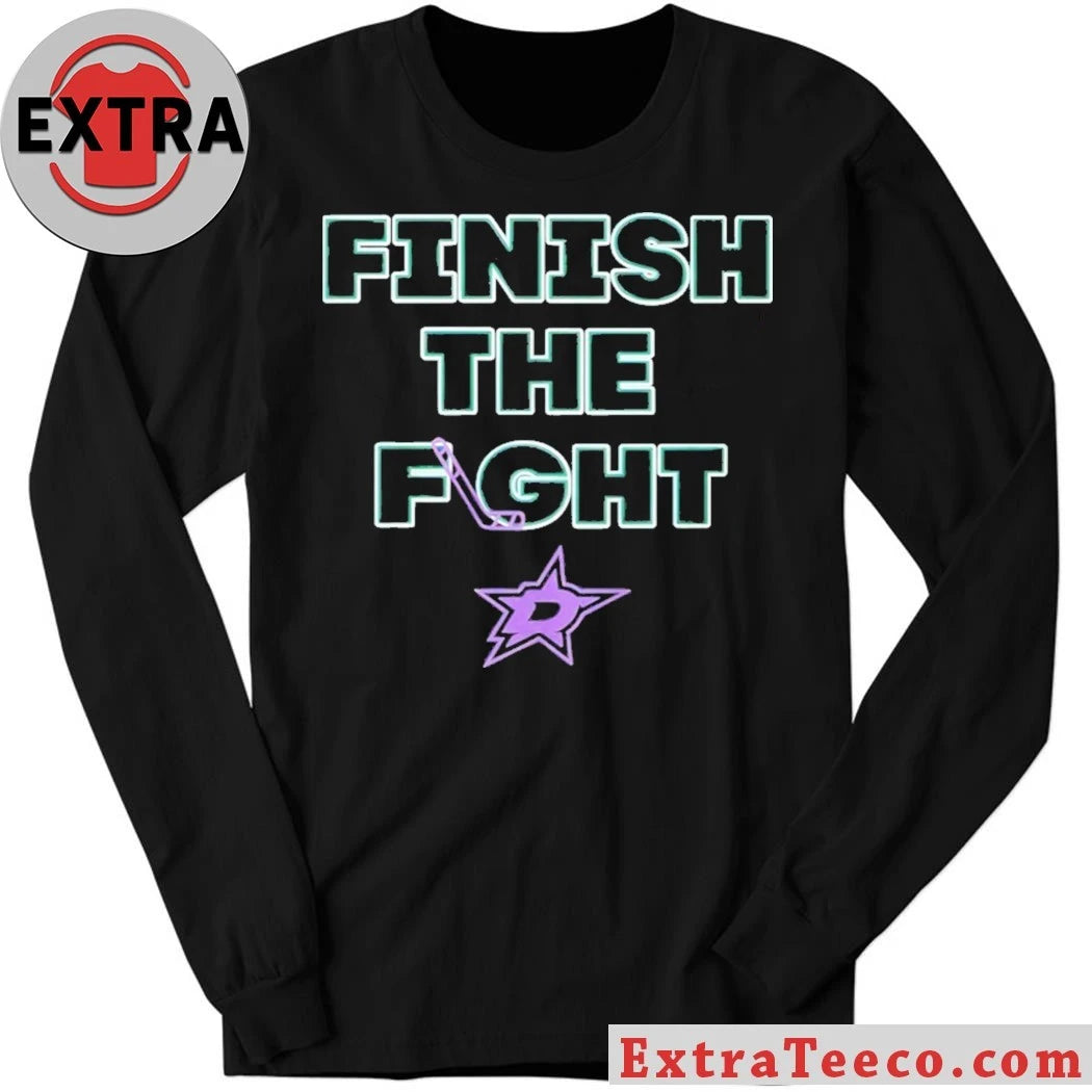 Dallas Stars Hockey Finish The Fight Logo Shirt