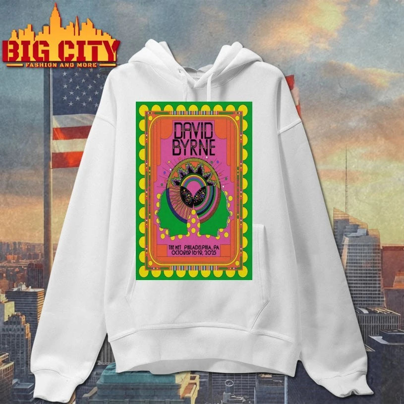 David Byrne Philadelphia Tour 2025 Poster Shirt