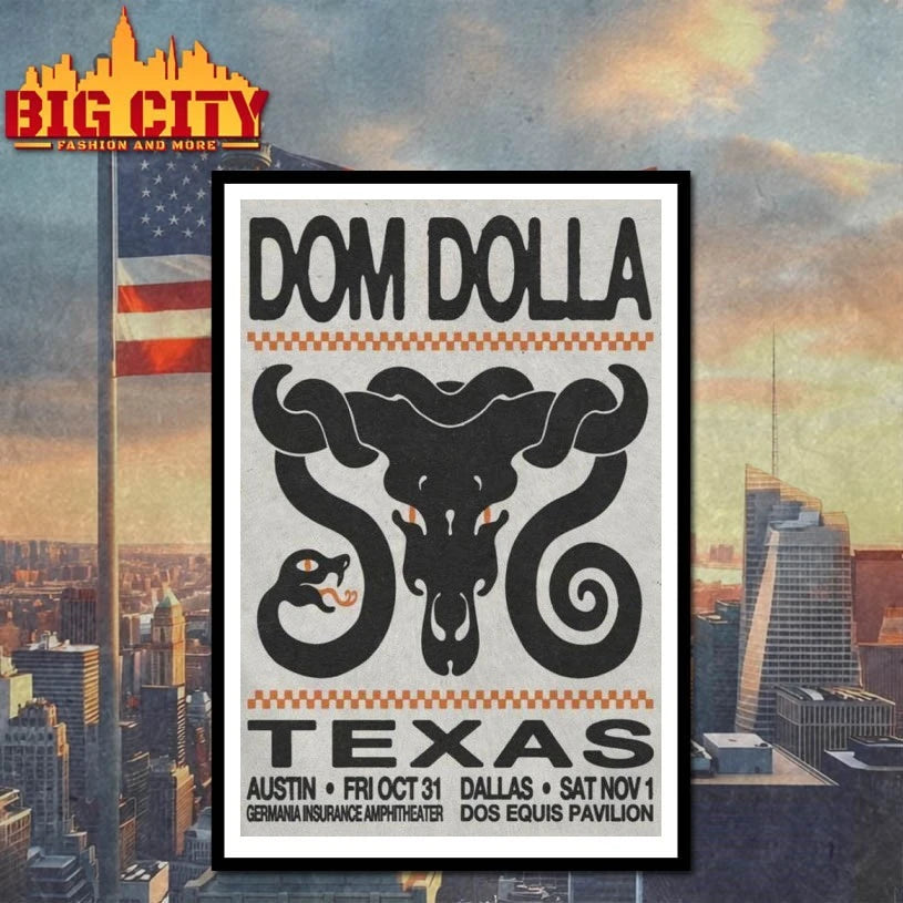 Dom Dolla Live Event Austin Texas Poster Shirt