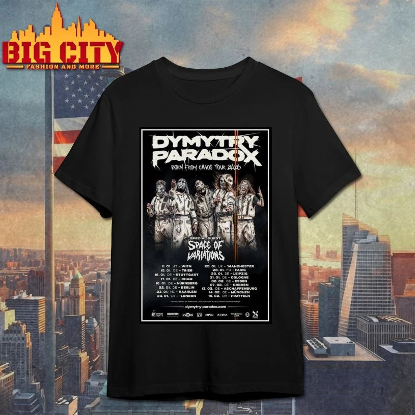 Dymytry Paradox Born From Chaos Tour 2026 Poster Shirt