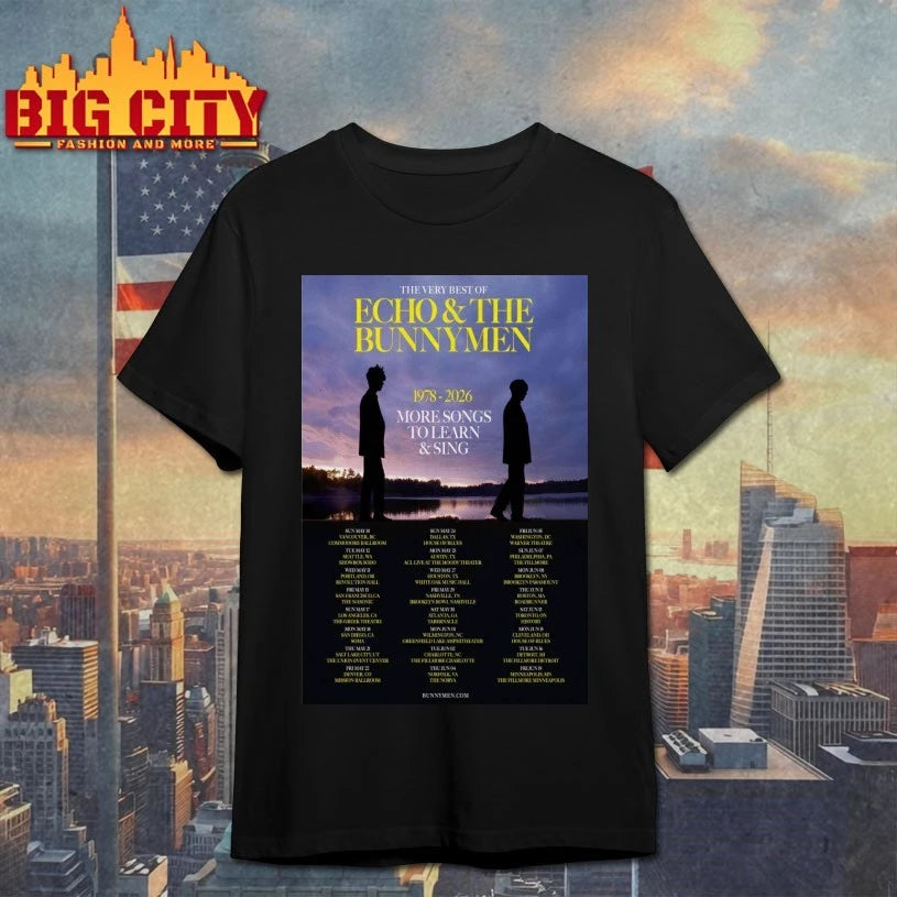 Echo And The Bunnymen Tour 2026 Poster Shirt