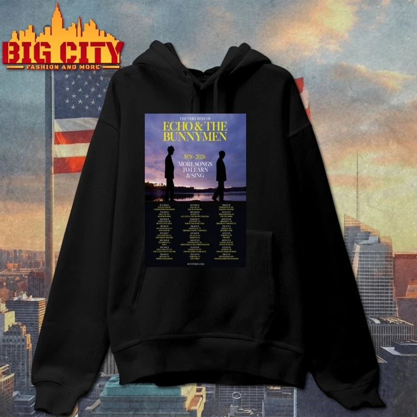 Echo And The Bunnymen Tour 2026 Poster shirts