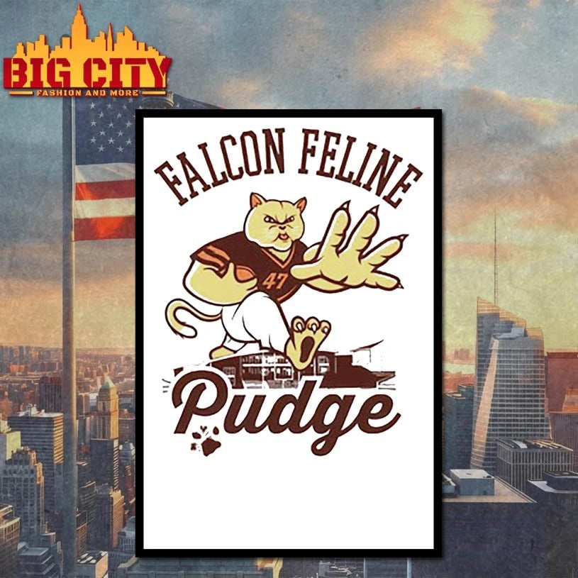 Falcon Feline Pudge the Cat Bowling Green Shirt