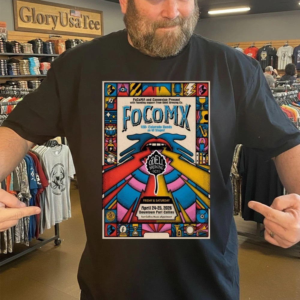 FoCoMX Fort Collins CO 4-24-4-25-2026 Poster Shirt