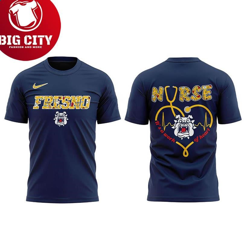 Fresno State Bulldogs Nurses Night Of Appreciation And Love 2025 Two Sided Shirt