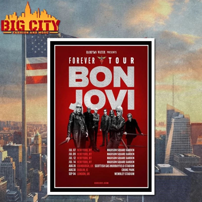 Funny Bon Jovi Forever Tour 2026 Poster shirt