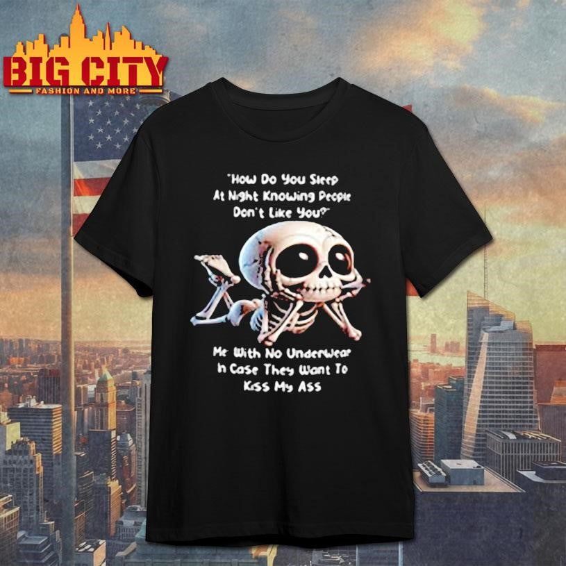 Funny Chibi Skeleton alloween Humor Quote Shirt