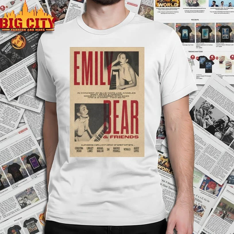 Funny Emily Bear And Friends Nov 10 2025 In Concert At Blue Note Los Angeles Poster Shirts