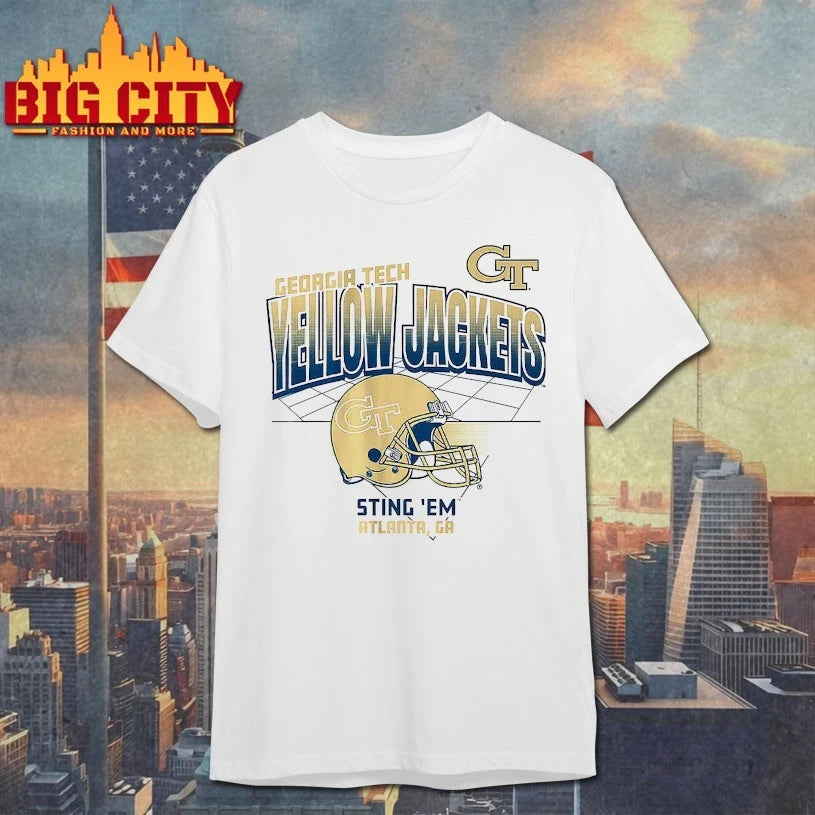 Georgia Tech Yellow Jackets Helmet Grid Sting ’em Atlanta GA shirts