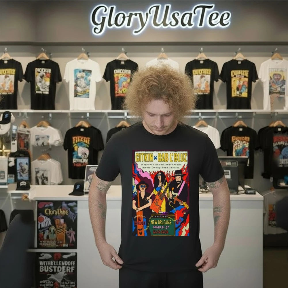 Gitkin With Bab L’Bluz Tour New Orleans LA On March 27 2026 Poster Shirt