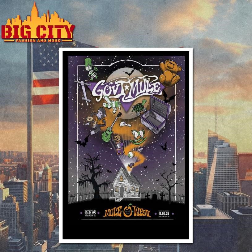Gov’t Mule Oct 31 2025 Washington DC And Nov 1 2025 Philadelphia PA Poster Shirt