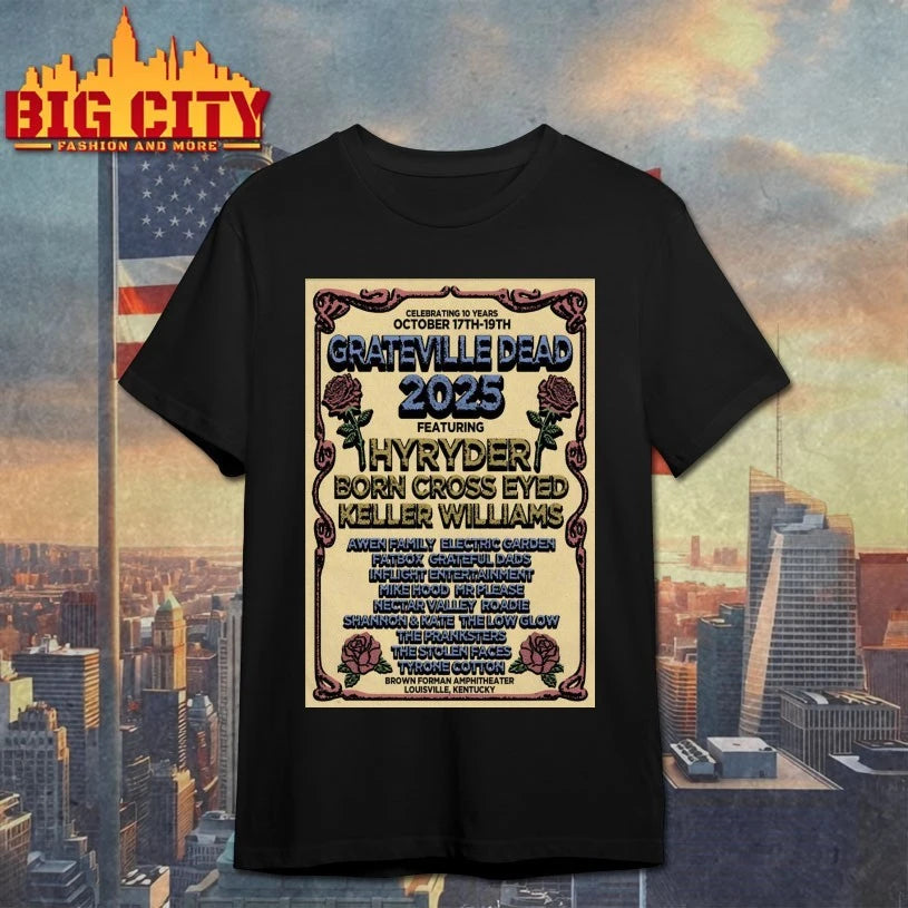Grateville Dead Oct 17-19 2025 Brown Forman Amphitheater Show Poster Shirt