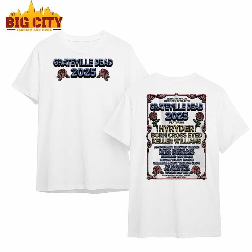 Grateville Dead Oct 17-19 2025 New Two Sided Shirt