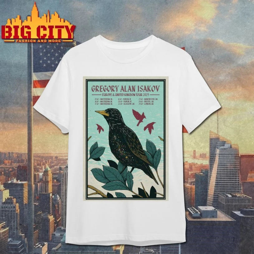 Gregory Alan Isakov Europe and United Kingdom Tour 2025 Poster Shirt