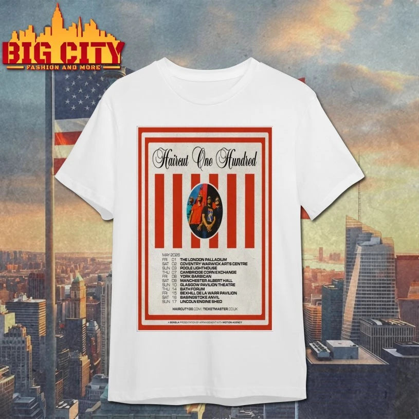 Haircut 100 UK Tour May 2026 Poster Shirt