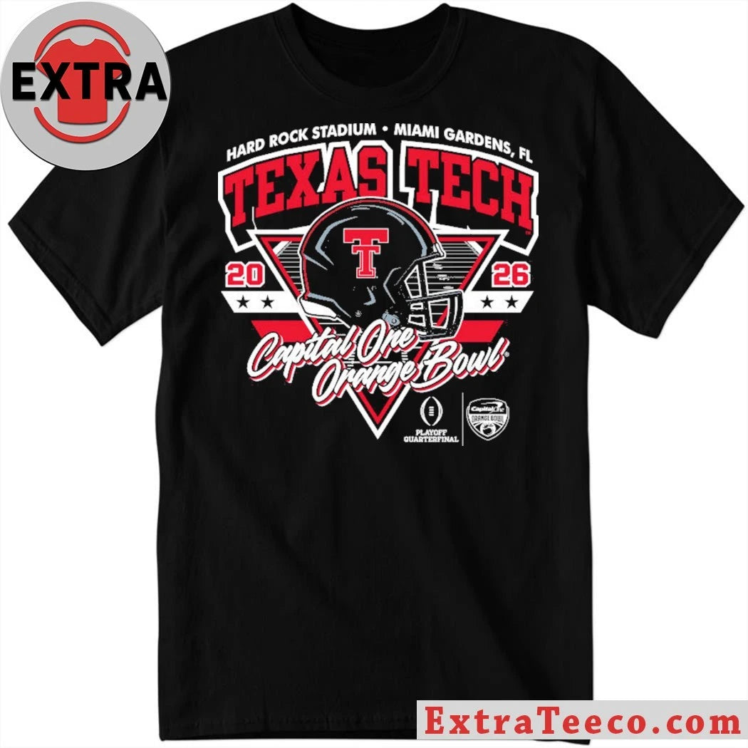 Hard Rock Stadium Miami Gardens Fl Texas Tech Red Raiders College Football Playoff for upcoming game at Orange Bow Shirt