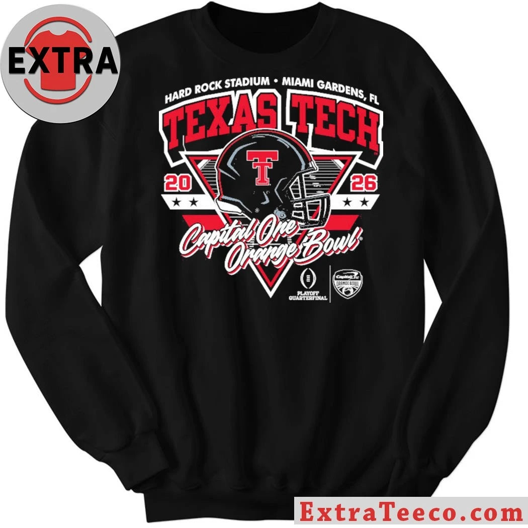 Hard Rock Stadium Miami Gardens Fl Texas Tech Red Raiders College Football Playoff for upcoming game at Orange Bow Shirt