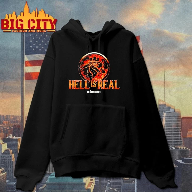 Hell Is Real Kombat Orange Flame Shirt