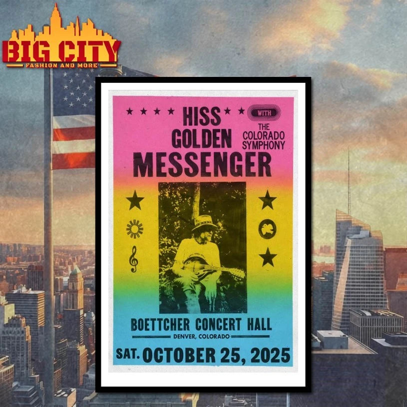 Hiss Golden Messenger Oct 25 2025 Denver Tour Poster shirt