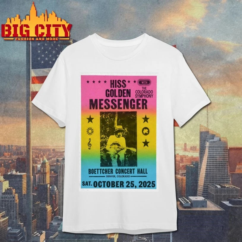Hiss Golden Messenger Oct 25 2025 Denver Tour Poster shirt