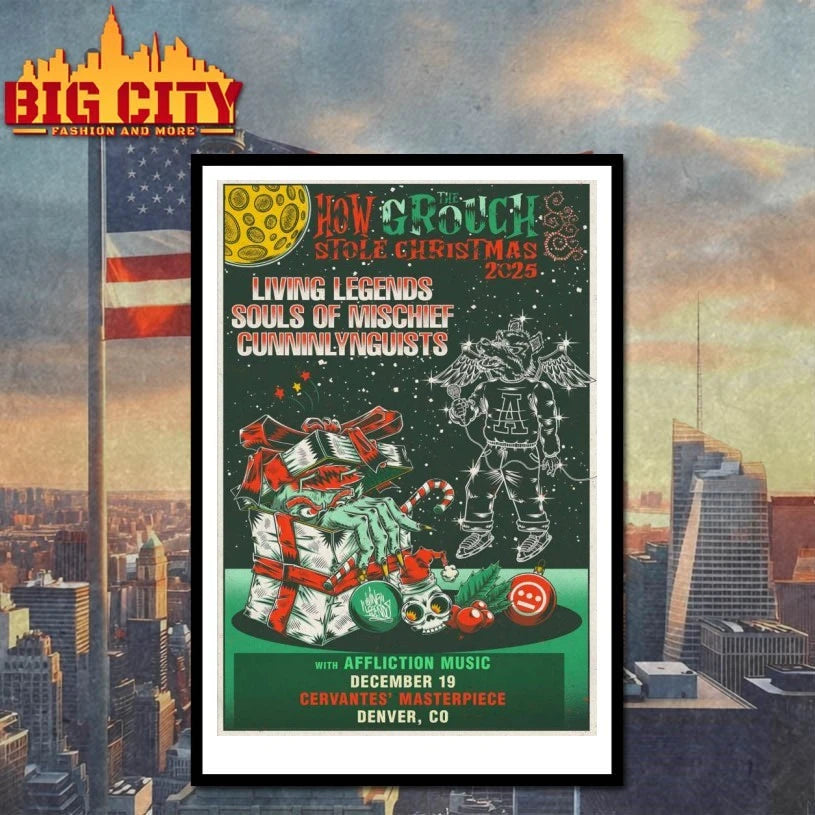 How The Grouch Stole Christmas 2025 Cervantes’ Masterpiece Ballroom in Denver, CO On Dec 19 2025 Poster Shirt